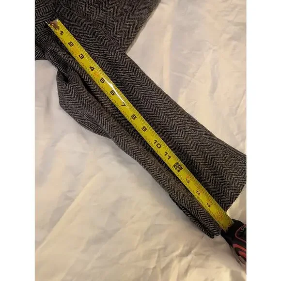 Land End Tweed Lambswool Herringbone Blazer Size 48 Reg 2 button - Picture 12 of 14